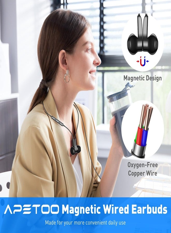 سماعات أذن سلكية بمنفذ USB-C مع ميكروفون وتحكم في مستوى الصوت، متوافقة مع أجهزة iPhone 17 و16 و15 Pro Max وGalaxy S25 وS24 وS23 وS22 Ultra، وسماعات أذن ستيريو عالية الدقة مغناطيسية من النوع C، وسماعات أذن داخلية متوافقة مع iPad Pro M5/Android - Image 5